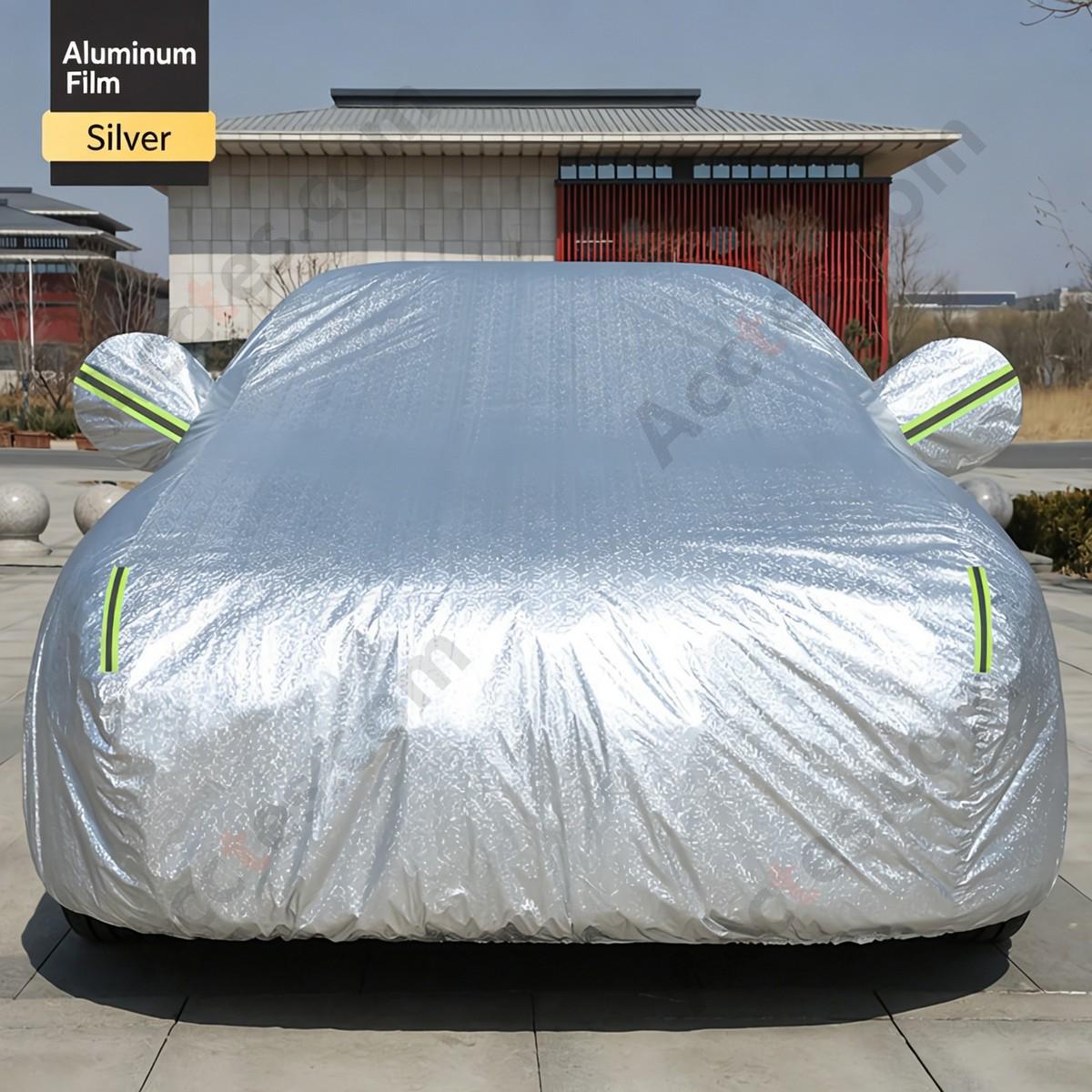 Universal Full Car Cover for Sedan SUV Aluminum Film Thickened Anti Scratch