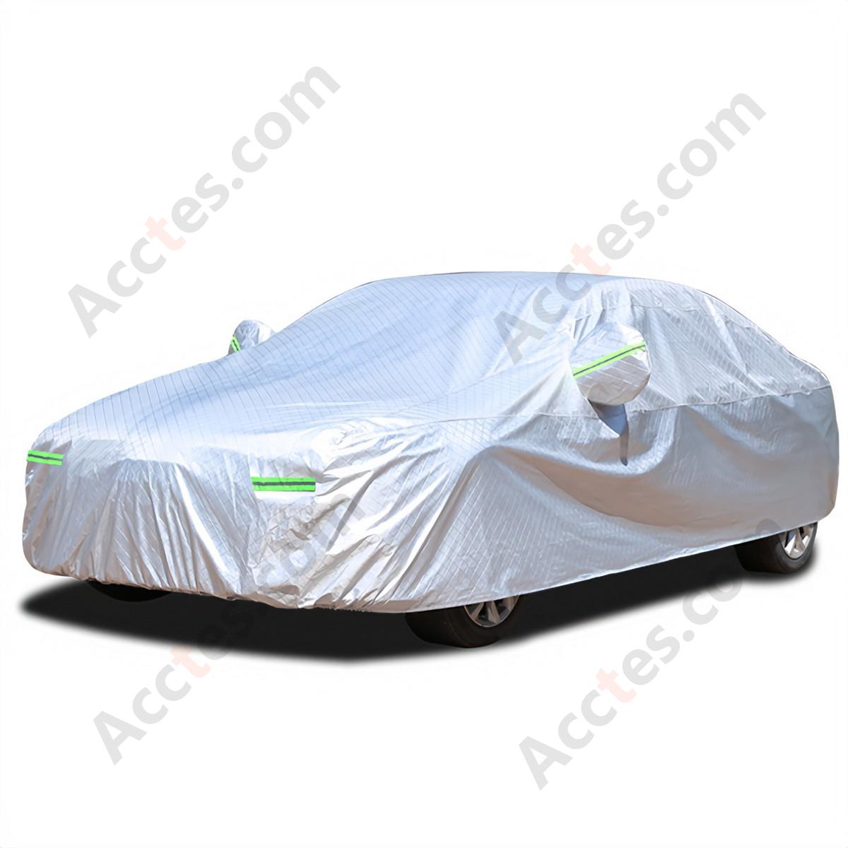 Universal Full Car Cover for Sedan SUV Large Grid Thickened Fleece Lined