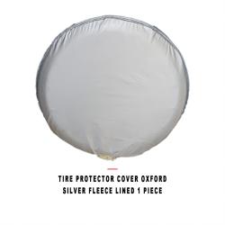 Car Tire Protector Cover Fleece Lined Thickened Oxford Silver 1 Piece