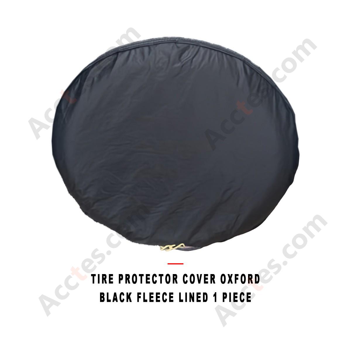 Car Tire Protector Cover Fleece Lined Thickened Oxford Black 1 Piece