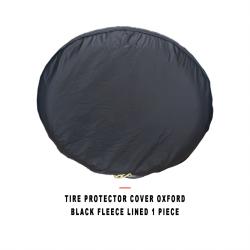 Car Tire Protector Cover Fleece Lined Thickened Oxford Black 1 Piece