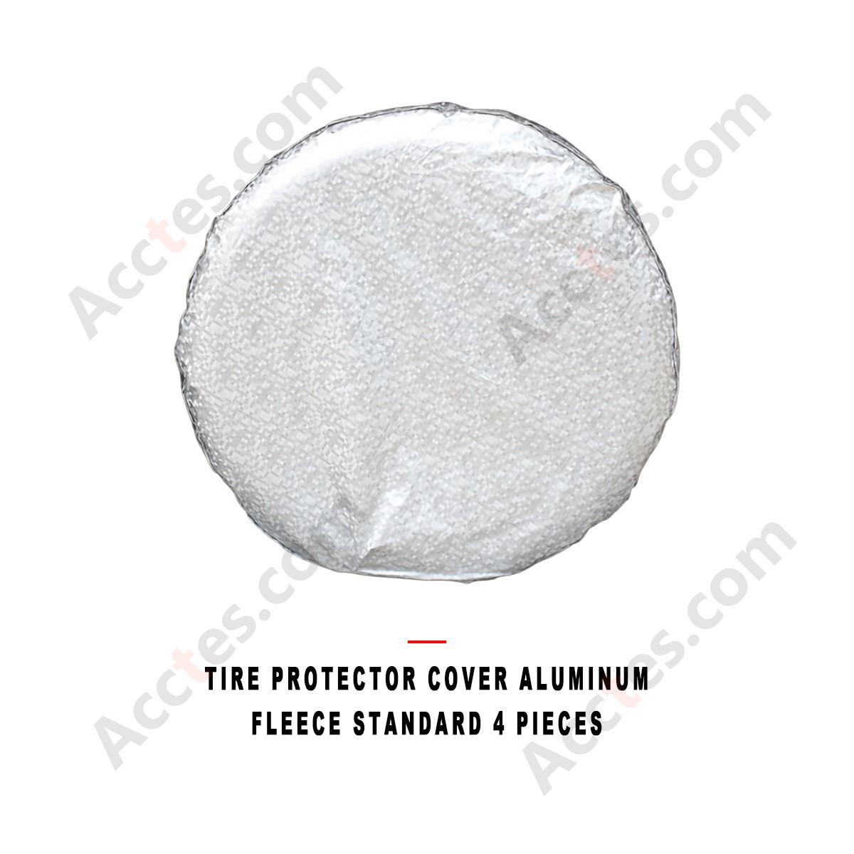 Car Tire Protector Cover Fleece Lined Aluminum Standard 4 Pieces