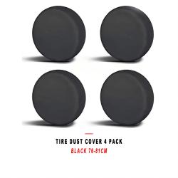 Car Tire Sun Protection Dust Cover 4 Pack Black Diameter 76-81cm Width 34cm