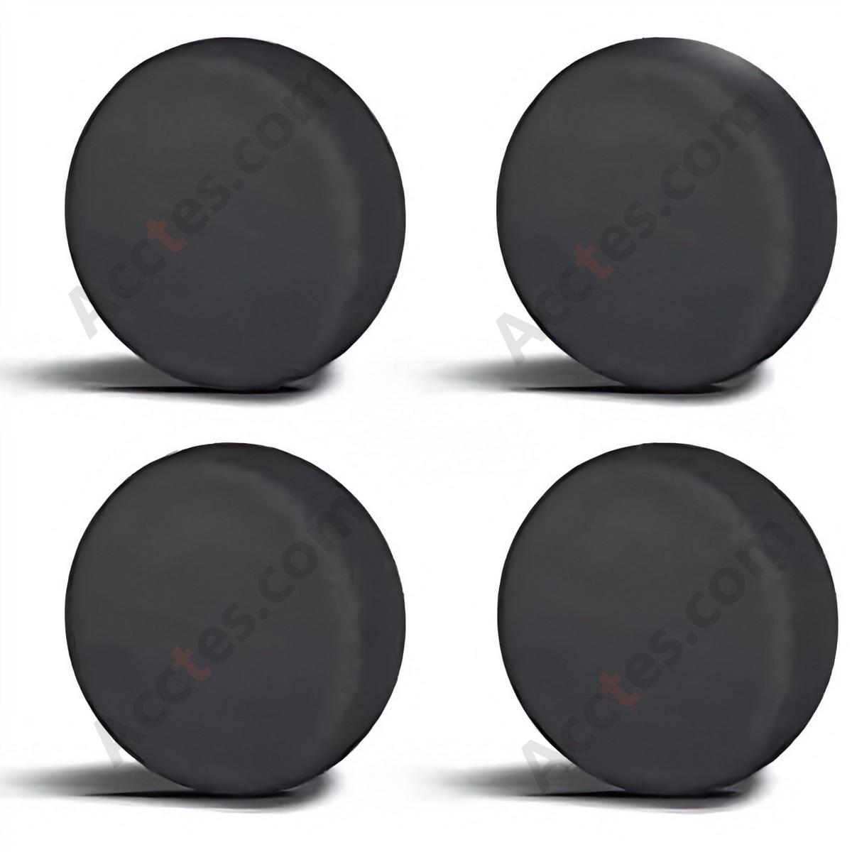 Car Tire Sun Protection Dust Cover 4 Pack Black Diameter 76-81cm Width 34cm