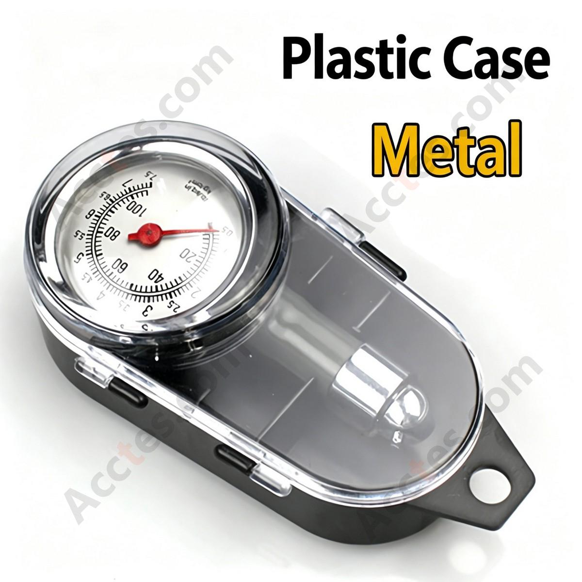 Stainless Steel Car Tire Pressure Gauge Tester Box Package
