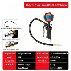 Digital Display Car Tire Pressure Gauge 0.35-18Bar Standard Model