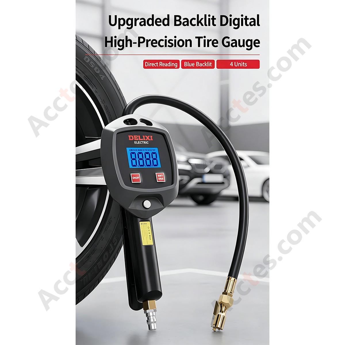 Digital Display Car Tire Pressure Gauge 0.35-18Bar Flagship Model