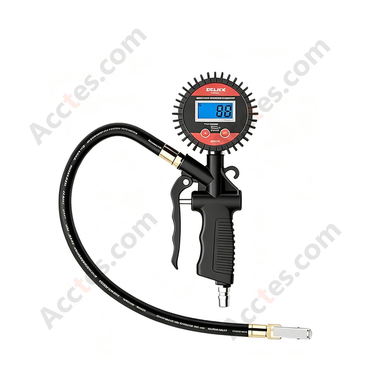Digital Display Car Tire Pressure Gauge Standard Model With 9 Meter Air Hose