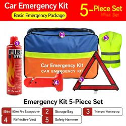 Car Emergency Kit 5 Pieces Roadside Rescue Tool Set