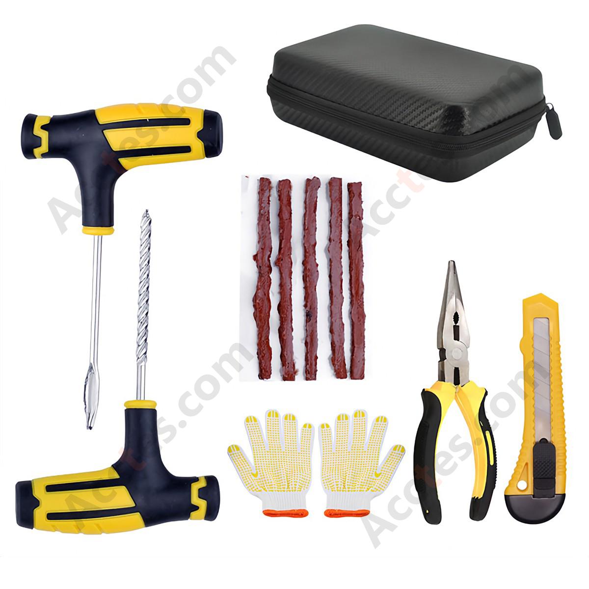 Car Tire Puncture Repair Kit 6 Pieces for Sedan