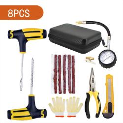 Car Tire Puncture Repair Kit 8 Pieces for Sedan