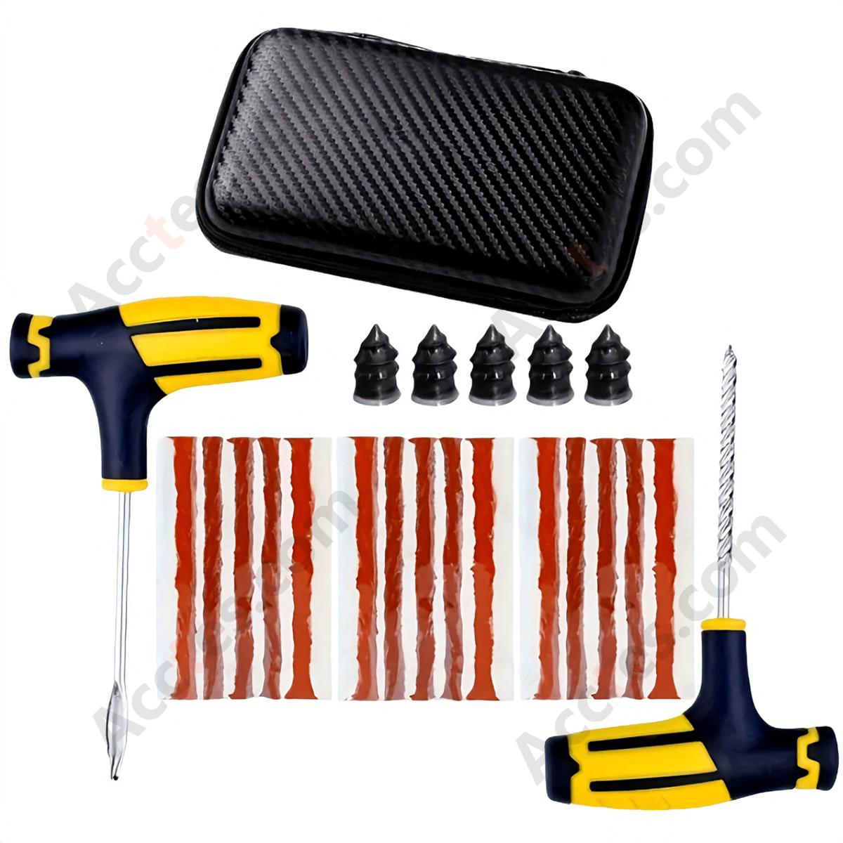 Car Tire Puncture Repair Kit 11 Pieces for Sedan