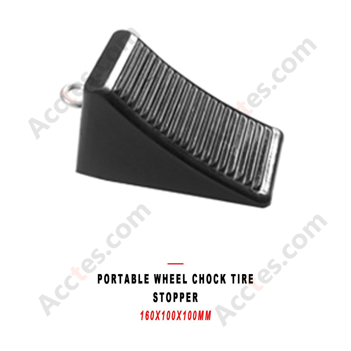 Portable Wheel Chock Tire Stopper Car Anti Slip Wedge 160x100x100mm