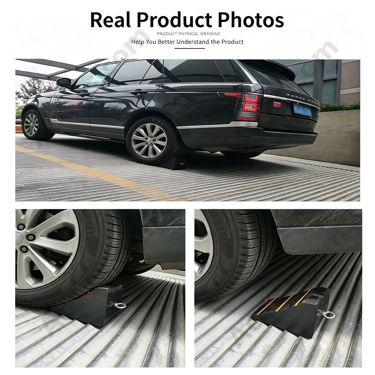 Portable Wheel Chock Tire Stopper Car Anti Slip Wedge 160x100x100mm