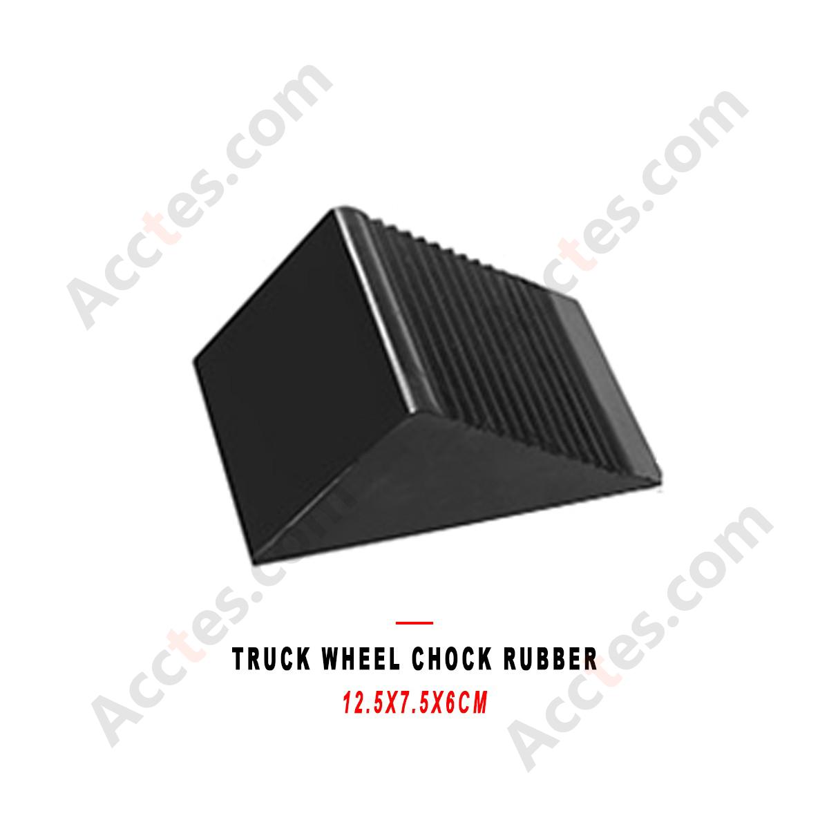 Truck Wheel Chock Rubber Tire Stopper Anti Slip 12.5x7.5x6cm