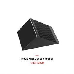 Truck Wheel Chock Rubber Tire Stopper Anti Slip 12.5x7.5x6cm