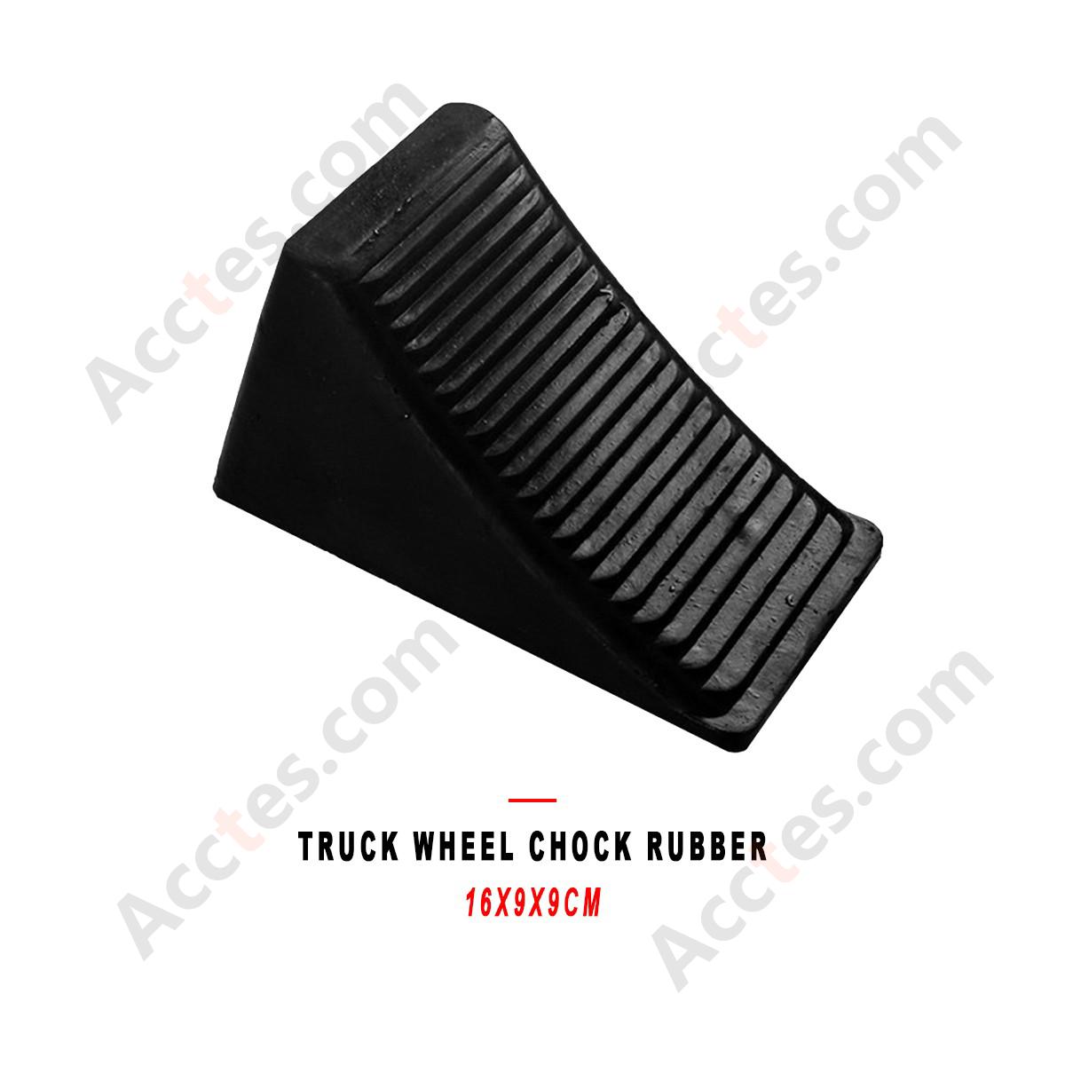 Truck Wheel Chock Rubber Tire Stopper Anti Slip 16x9x9cm