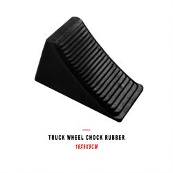 Truck Wheel Chock Rubber Tire Stopper Anti Slip 16x9x9cm