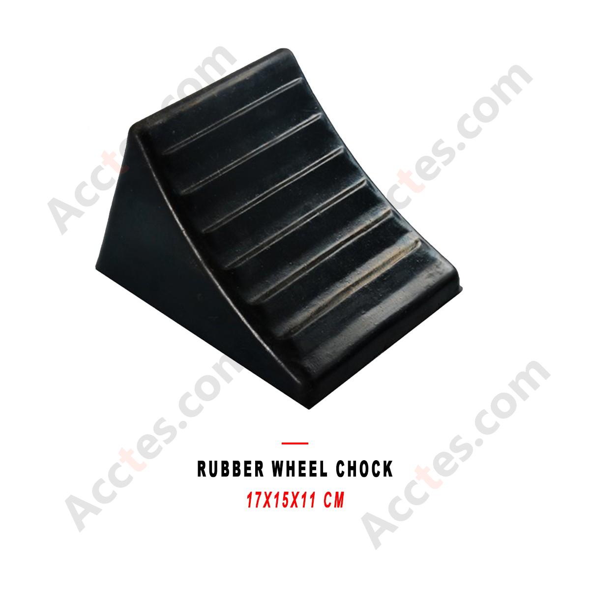 Rubber Truck Wheel Chock Stop 17x15x11 Anti Slip