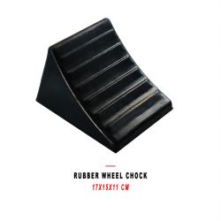 Rubber Truck Wheel Chock Stop 17x15x11 Anti Slip