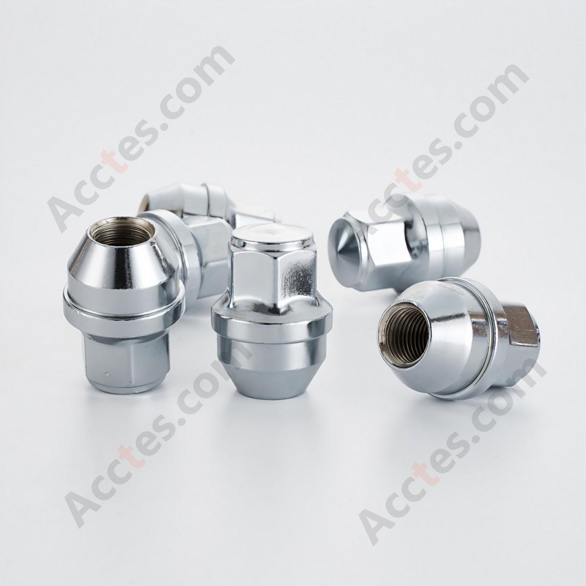 For Tesla All Models One-piece Solid Wheel Lug Nuts, Solid Wheel Nuts Compatible with Tesla Vehicles