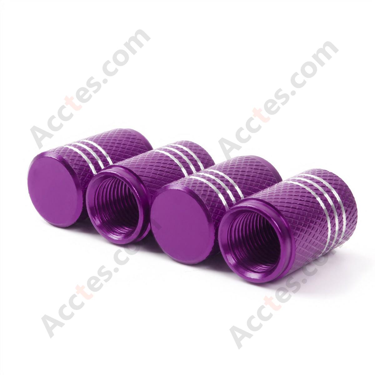 For Tesla Model 3 X Y S Tire Valve Stem Cap Purple, Valve Core Cap Compatible with Tesla