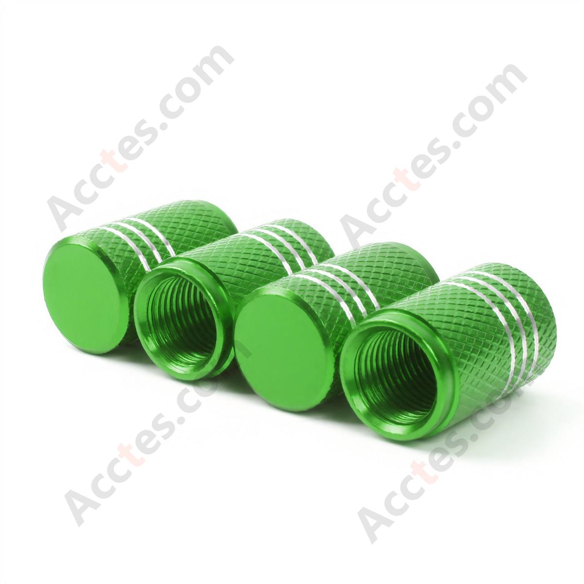For Tesla Model 3 X Y S Tire Valve Stem Cap Green, Valve Core Cap Compatible with Tesla