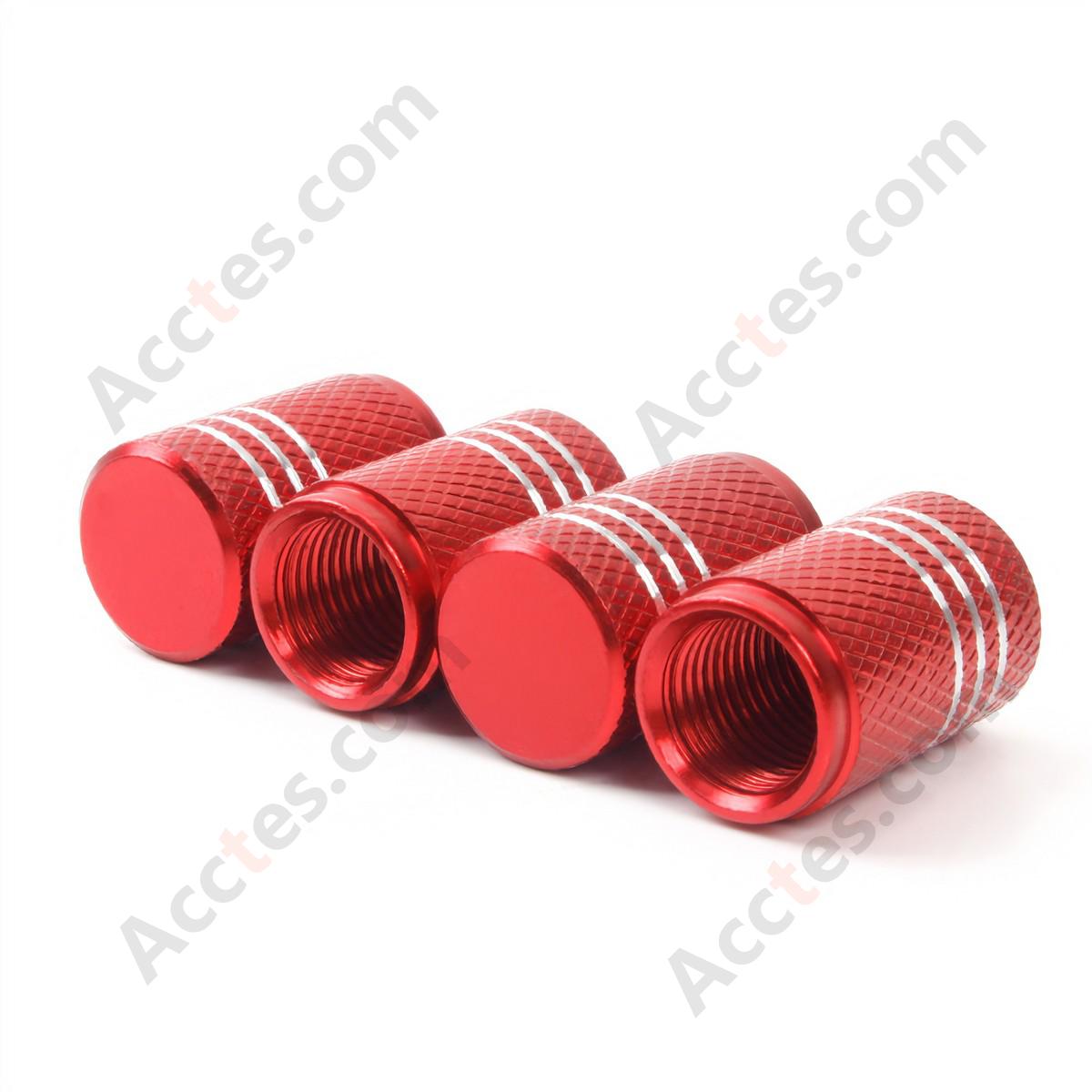 For Tesla Model 3 X Y S Tire Valve Stem Cap Red, Valve Core Cap Compatible with Tesla