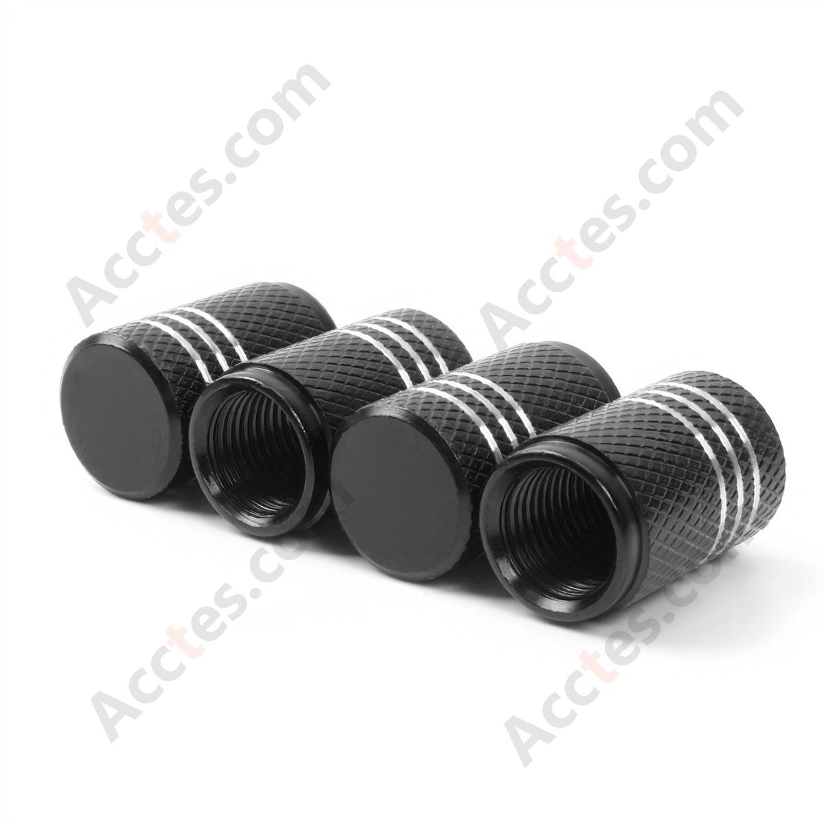 For Tesla Model 3 X Y S Tire Valve Stem Cap Black, Valve Core Cap Compatible with Tesla