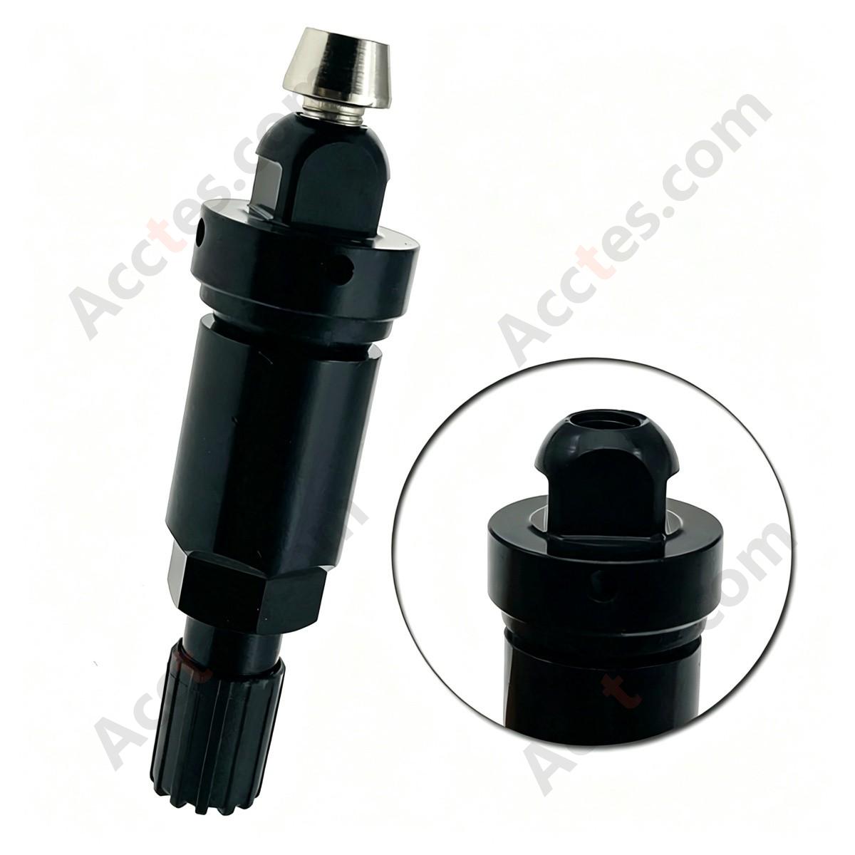 For Tesla TPMS Aluminum Valve Stem Black, TPMS Valve Stem Compatible with Tesla Vehicles