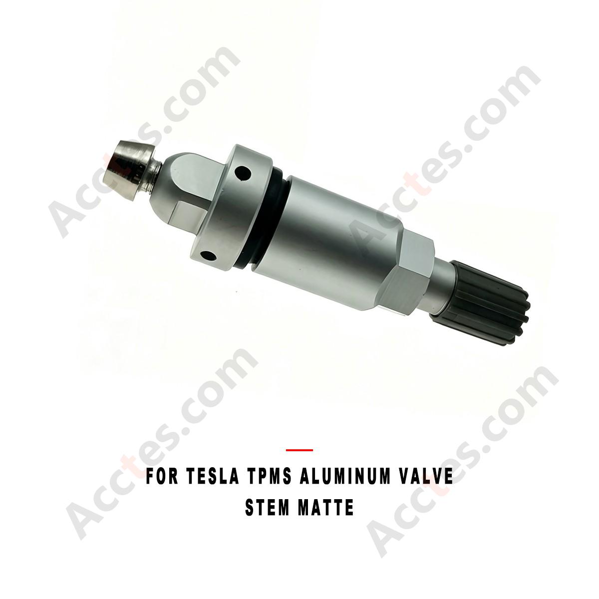 For Tesla TPMS Aluminum Valve Stem Matte, TPMS Valve Stem Compatible with Tesla Vehicles