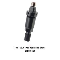For Tesla TPMS Aluminum Valve Stem Gray, TPMS Valve Stem Compatible with Tesla Vehicles