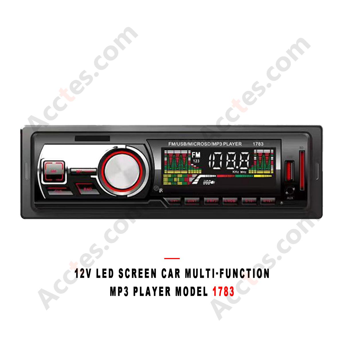 Car 12V MP3 Music Player LED Display Screen 1783