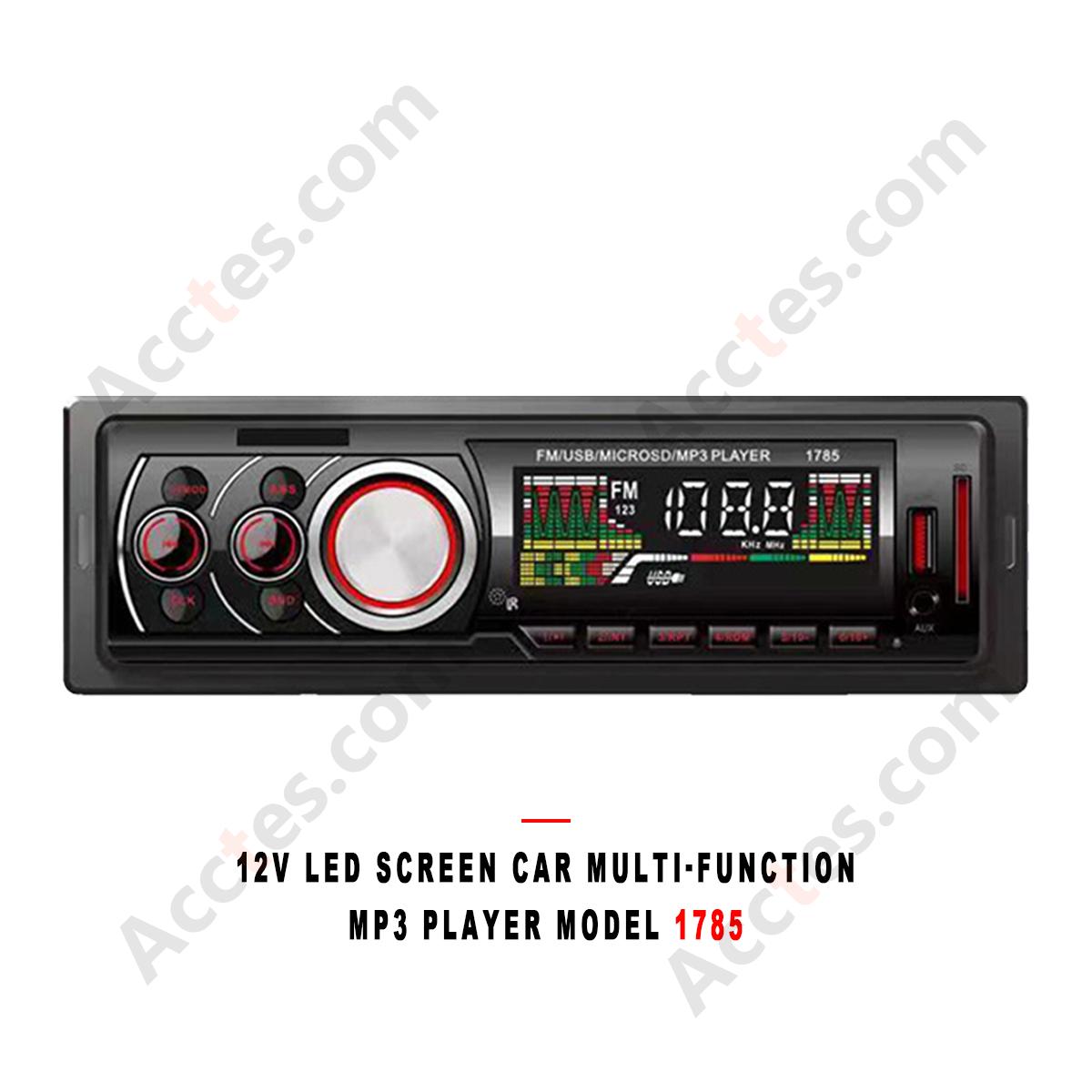 Car 12V MP3 Music Player LED Display Screen 1785