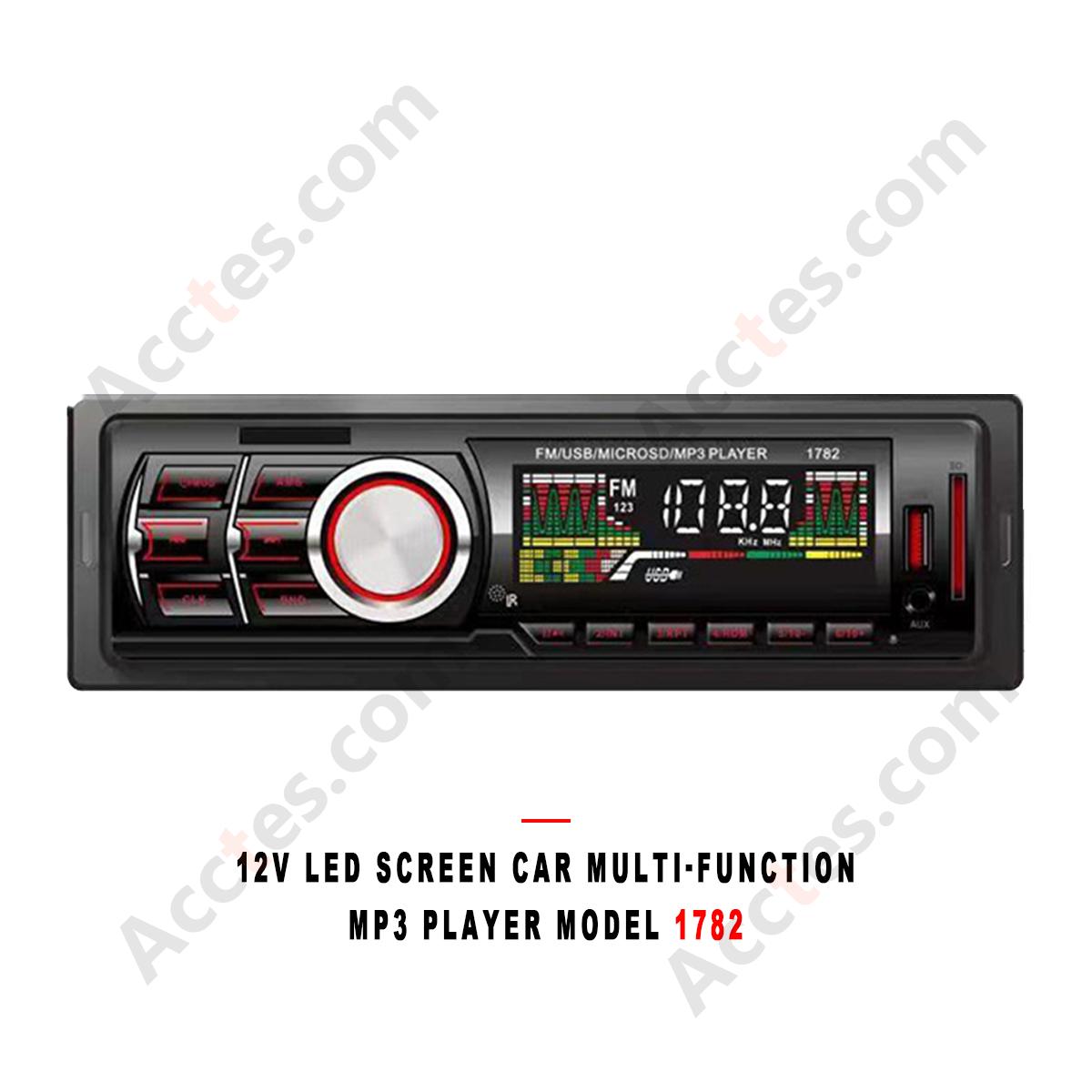 Car 12V MP3 Music Player LED Display Screen 1782