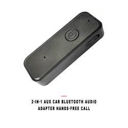 2‑in‑1 Car Bluetooth AUX Audio Receiver Adapter