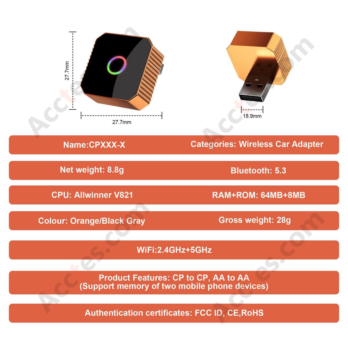 Smart Wireless Car Multimedia Connection Box Allwinner V821