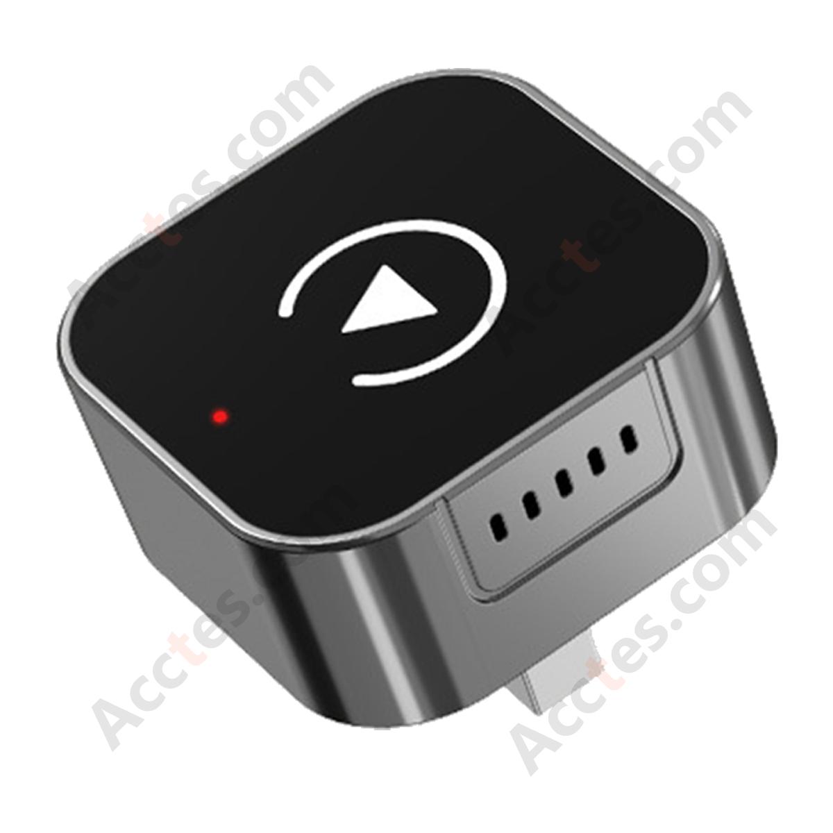 2-in-1 Wireless Car Screen Mirroring Box Gunmetal
