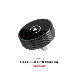 2-in-1 Wireless Car Screen Mirroring Box Black