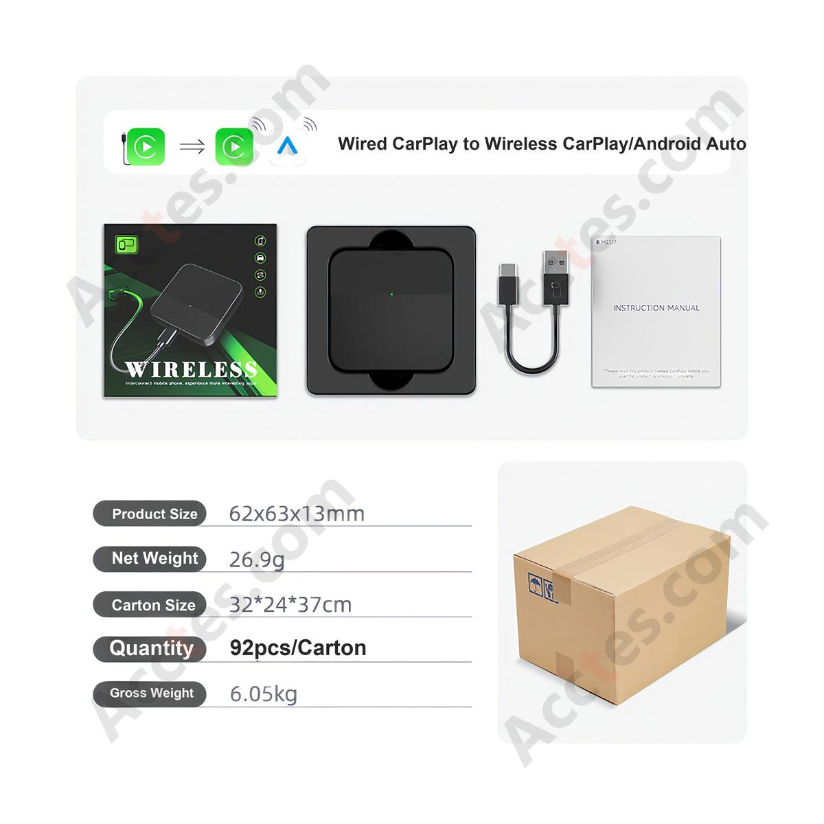 M3 PRO Wired To Wireless Car Interconnection Adapter Neutral
