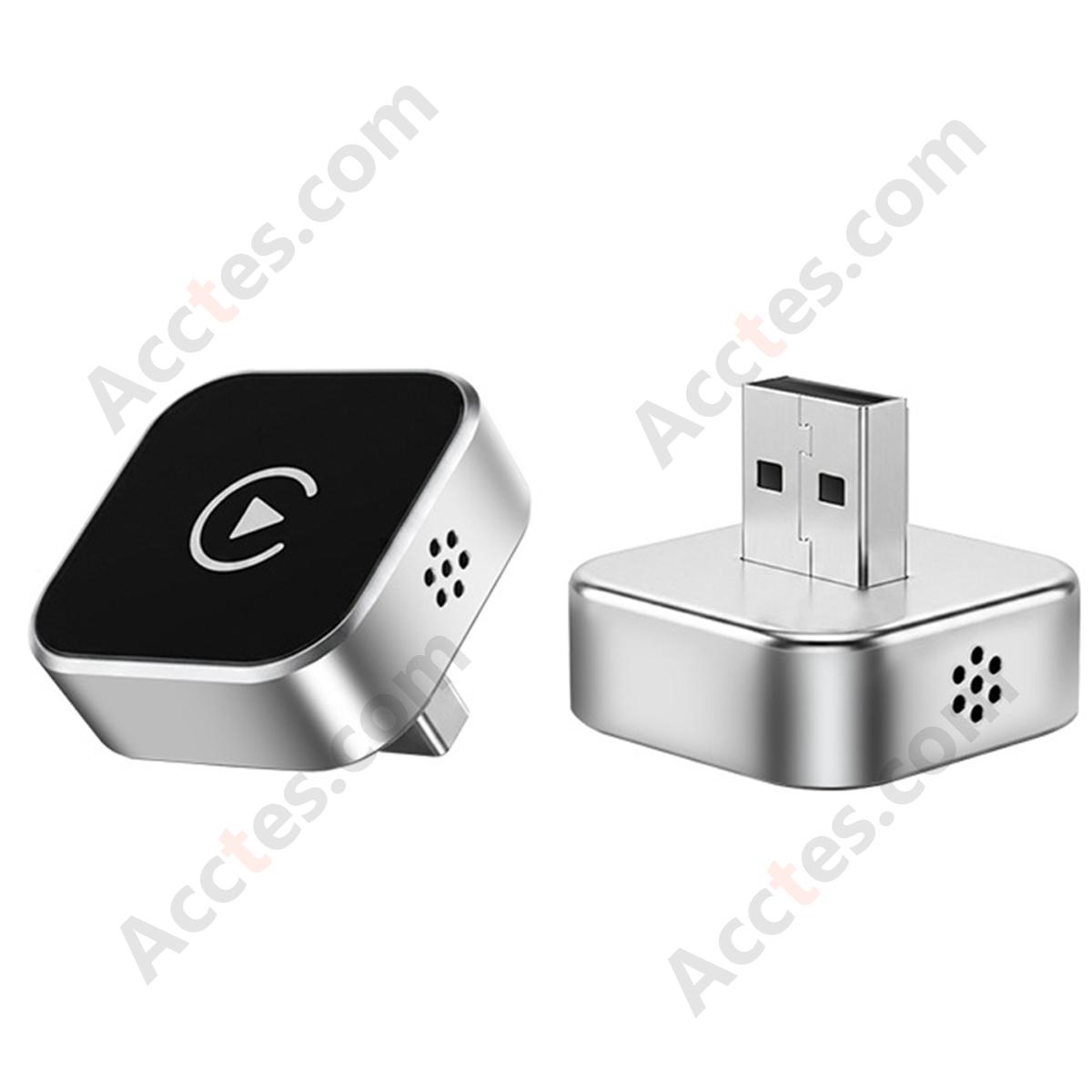2-in-1 Universal Wireless Car Multimedia Box Silver