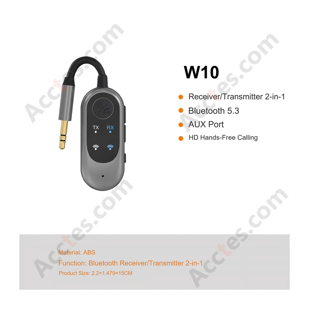2-in-1 Car FM Bluetooth 5.3 Transmitter Receiver Adapter