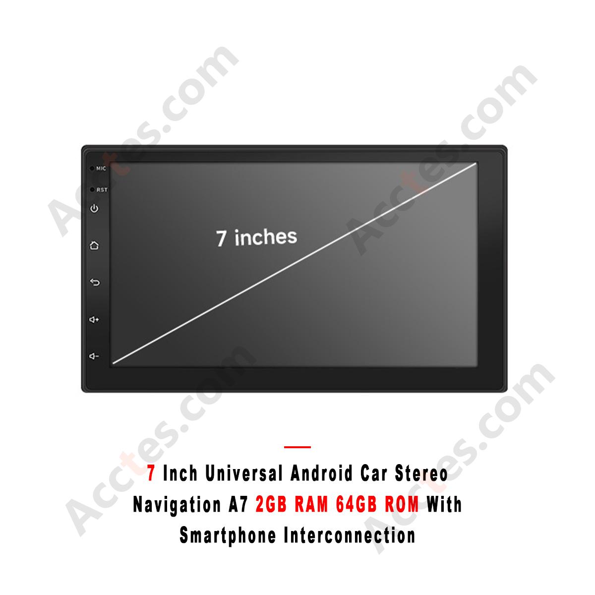 7 Inch Android Car Navigation Multimedia Player A7 2+64GB