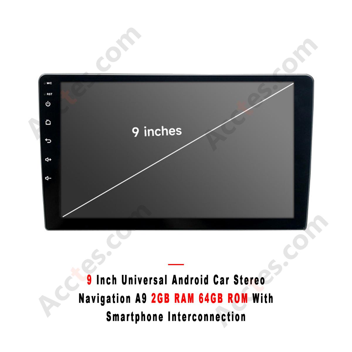 9 Inch Android Car Navigation Multimedia Player A9 2+64GB