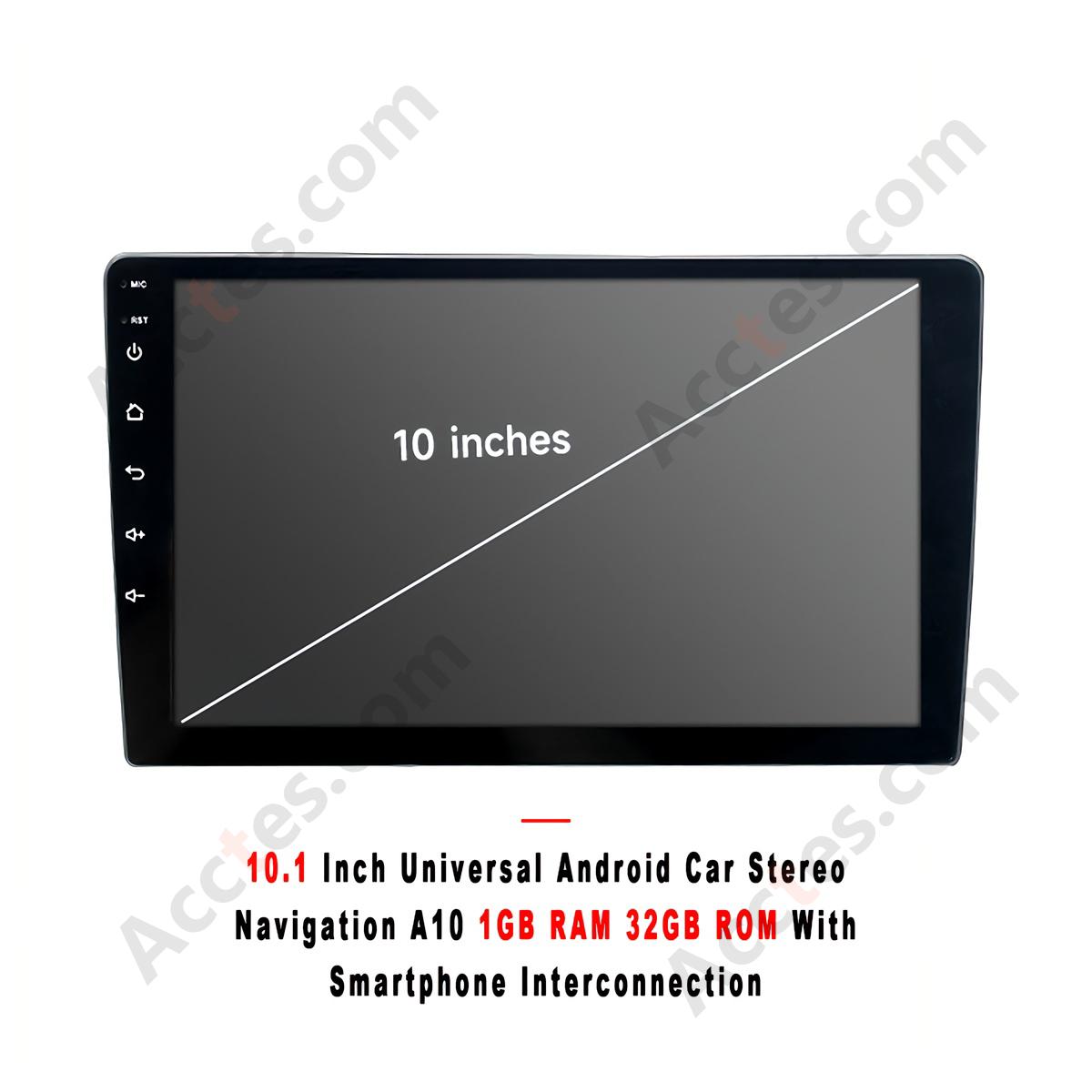 10.1 Inch Android Car Navigation Multimedia Player A10 1+32GB