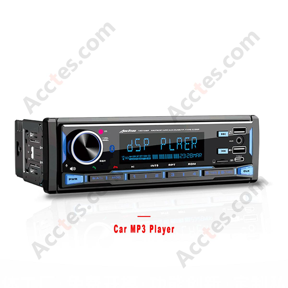 1801DSP Car MP3 Player Support TF Card U Disk Playback