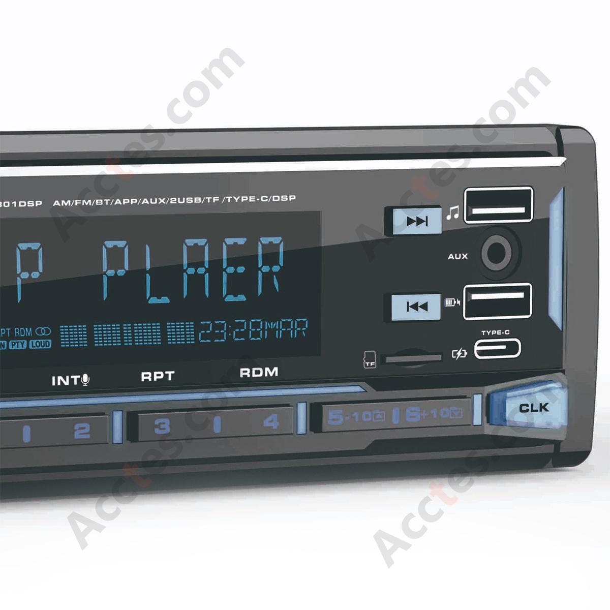 1801DSP Car MP3 Player Support TF Card U Disk Playback