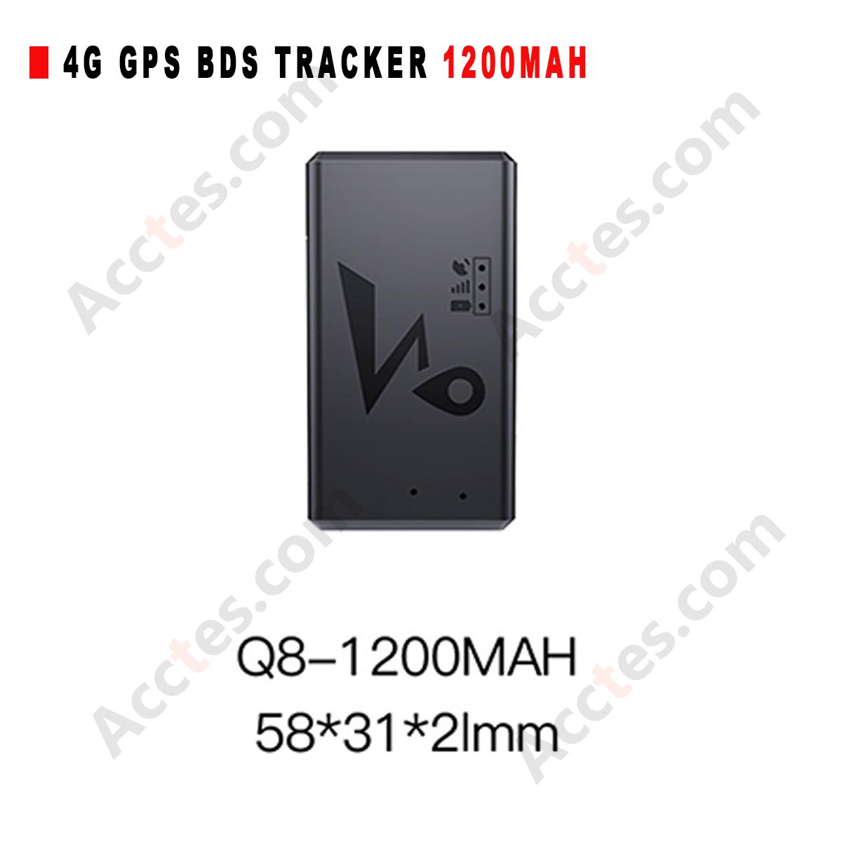 Oversea Version 4G BDS GPS Car Tracker 1200mAh Long Standby