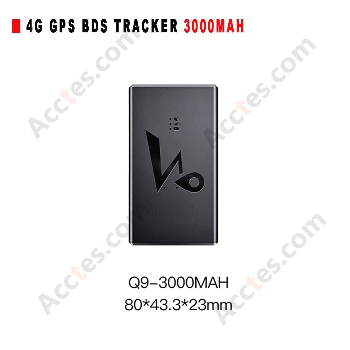 Oversea Version 4G BDS GPS Car Tracker 3000mAh Long Standby