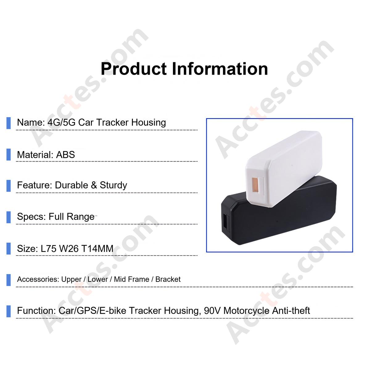 Black Protective Housing Shell For GPS Vehicle Tracker